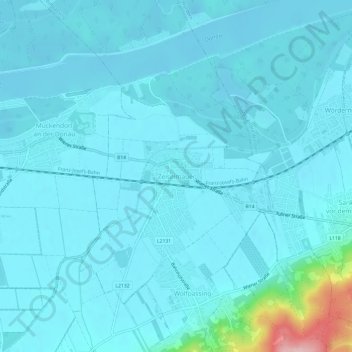 Zeiselmauer topographic map, elevation, terrain