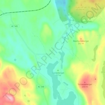 Pengsjö topographic map, elevation, terrain
