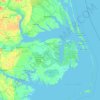 Tyrrell topographic map, elevation, terrain
