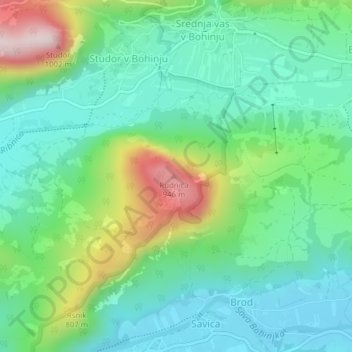 633 topographic map, elevation, terrain