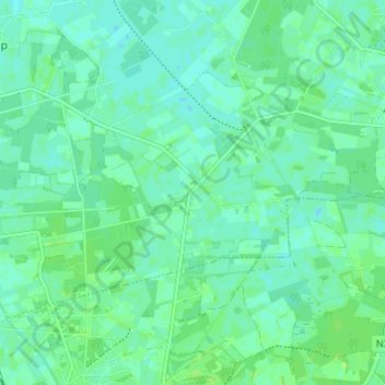 Eikelhof topographic map, elevation, terrain