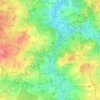 Villemoneix topographic map, elevation, terrain