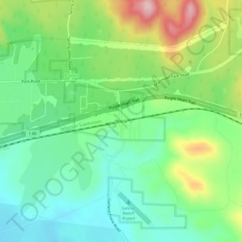 Maine topographic map, elevation, terrain