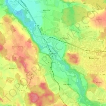 Hinterwies topographic map, elevation, terrain