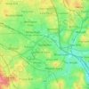 Darlaston topographic map, elevation, terrain