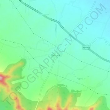 Shivari topographic map, elevation, terrain