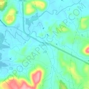Lajeadinho topographic map, elevation, terrain