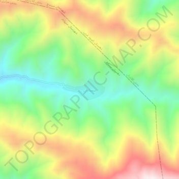Bisaran topographic map, elevation, terrain