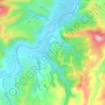 Hisar topographic map, elevation, terrain