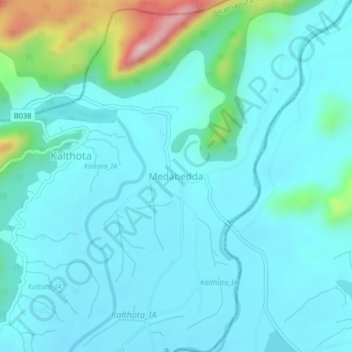Medabedda topographic map, elevation, terrain