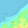 Playa Blanca topographic map, elevation, terrain