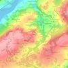 Gueguin topographic map, elevation, terrain