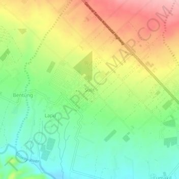 Sulit topographic map, elevation, terrain
