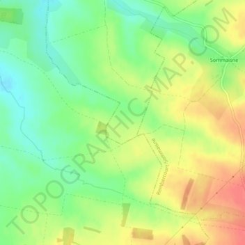 Le petit ban topographic map, elevation, terrain