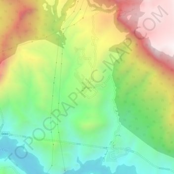 İşhan topographic map, elevation, terrain