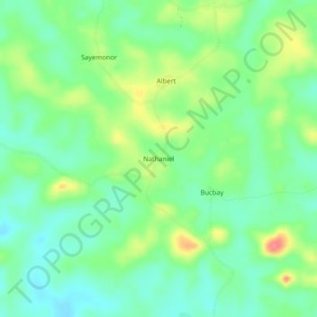Nathaniel topographic map, elevation, terrain