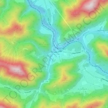 Großreifling topographic map, elevation, terrain