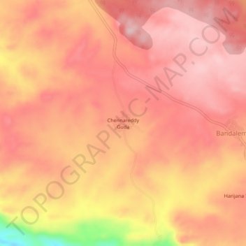 Chennareddy Guda topographic map, elevation, terrain