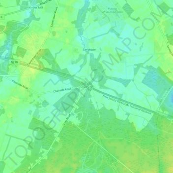 Chairville topographic map, elevation, terrain
