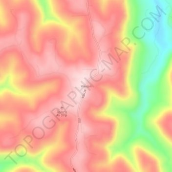 Wayton topographic map, elevation, terrain