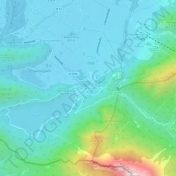 Hohenschwangau topographic map, elevation, terrain