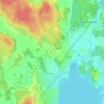 Mosstorp topographic map, elevation, terrain