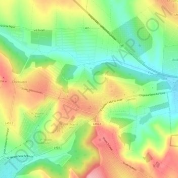 Tohatin topographic map, elevation, terrain