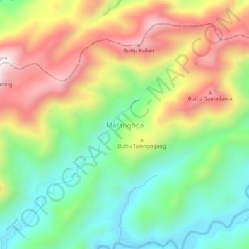 Matangnga topographic map, elevation, terrain