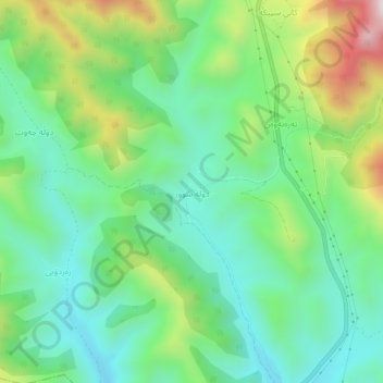 Dola Sur topographic map, elevation, terrain