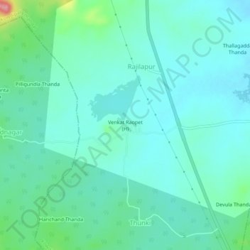 Venkat Raopet (H) topographic map, elevation, terrain