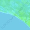 Mexico Beach topographic map, elevation, terrain