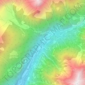 Rivasco topographic map, elevation, terrain