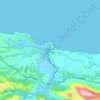 Ribadesella / Ribeseya topographic map, elevation, terrain