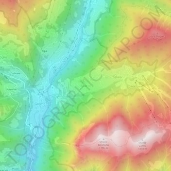 Boario topographic map, elevation, terrain