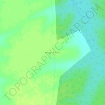 Arroyo Las Tunas topographic map, elevation, terrain