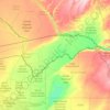 Zambezi topographic map, elevation, terrain