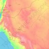 Tabuk Governorate topographic map, elevation, terrain