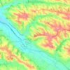 Verfeil topographic map, elevation, terrain