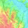 Port-d'Envaux topographic map, elevation, terrain