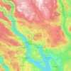 Ringsaker topographic map, elevation, terrain