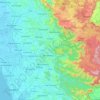 Pamba River topographic map, elevation, terrain