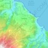 Santana topographic map, elevation, terrain