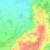 Neuching topographic map, elevation, terrain