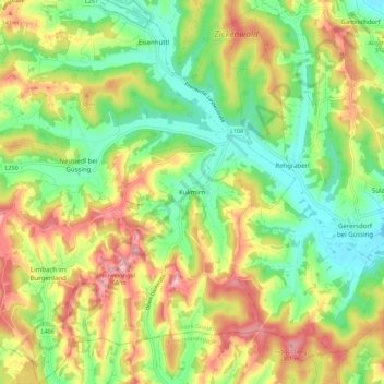 Kukmirn topographic map, elevation, terrain