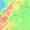 Cauquenes topographic map, elevation, terrain