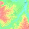 Santa Fé de Minas topographic map, elevation, terrain