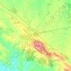 Llerena topographic map, elevation, terrain