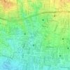Dauh Puri Kaja topographic map, elevation, terrain