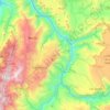 Zapatoca topographic map, elevation, terrain