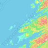 Ørland topographic map, elevation, terrain